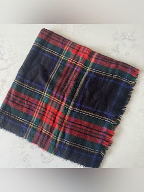 Tartan plaid blanket scarf